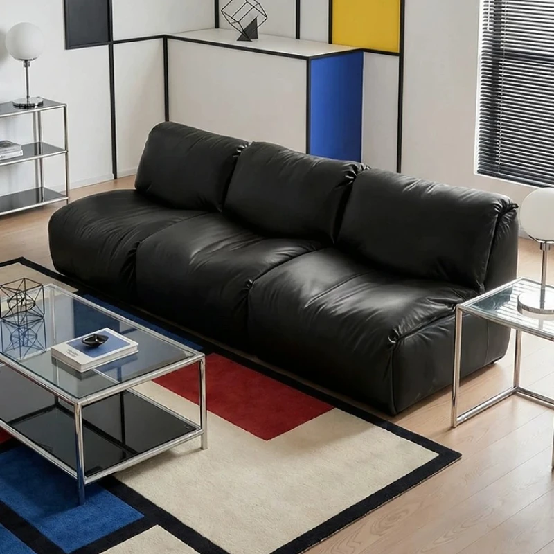 

Floor-to-ceiling small apartment without armrests, leather module combination