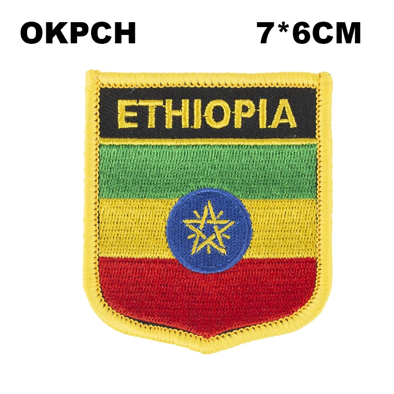 7*6CM Venezuela Shield Shape Iron-on Flag Patch Embroidered Saw on Badges Patches for Clothing 3