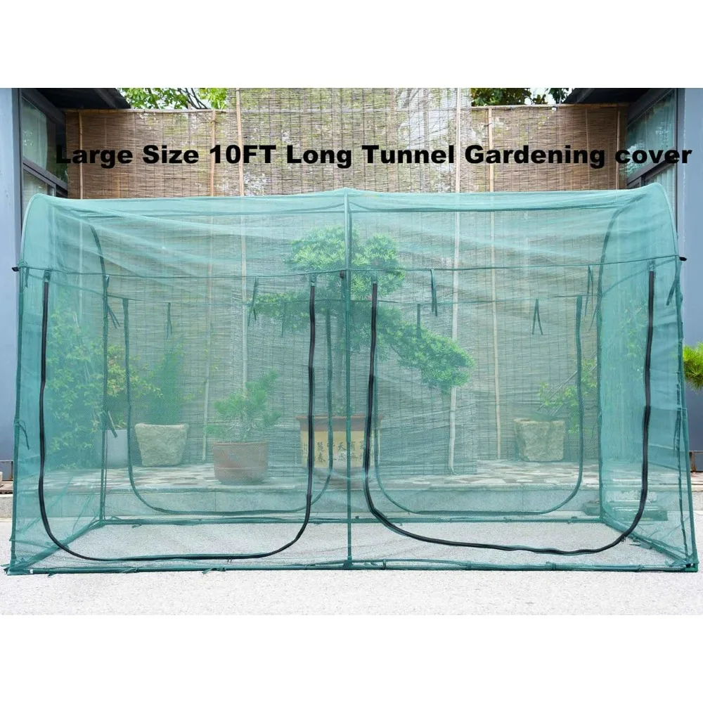 

Large 10x6 Feet Plant Netting Cover with 6 Feet Tall Crop Cage for Tomatoes, Pest Protection for Vegetables and Fruits, Durable