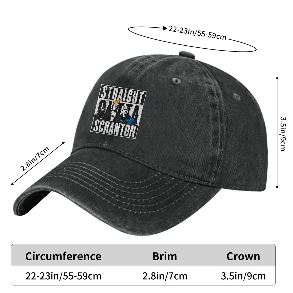 Straight Outta Scranton Lazy Scranton Baseball Caps Peaked Cap The Office Sun Shade Cowboy Hats for Men Trucker Dad Hat