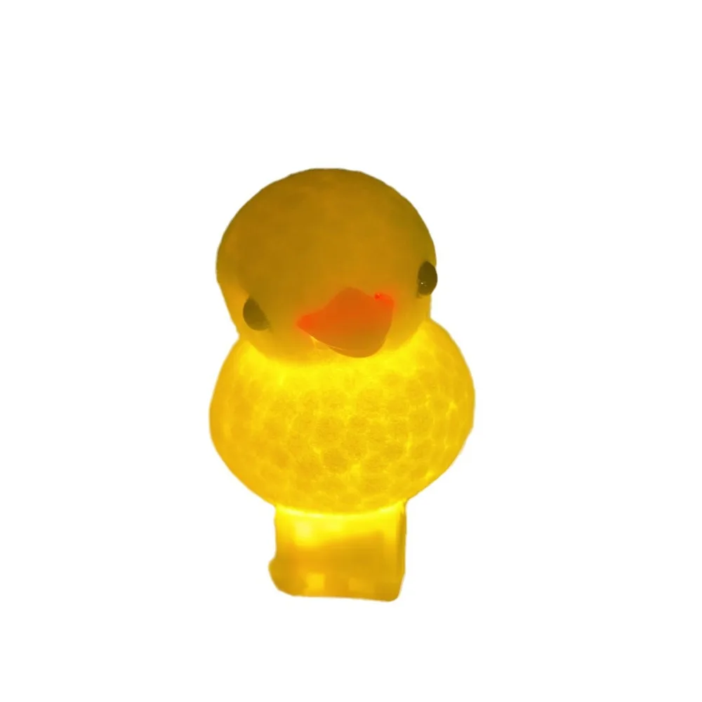 Headdress Little Yellow Duck Glowing Duck Hair Clip Bowknot Kawaii Cartoon 3D Duckbill Clip Cute Spring Hair Hooks Children