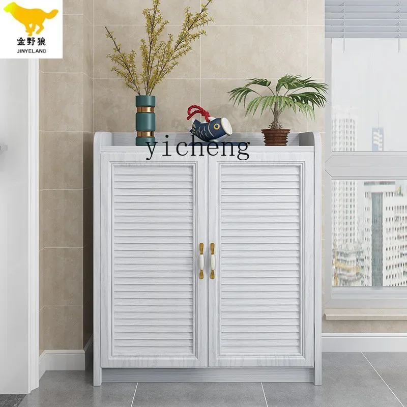 XL All Aluminum Alloy Exterior Door ''Balcony Garden Waterproof and Sun Protection Outdoor Shoe Cabinet Tool Cabinet