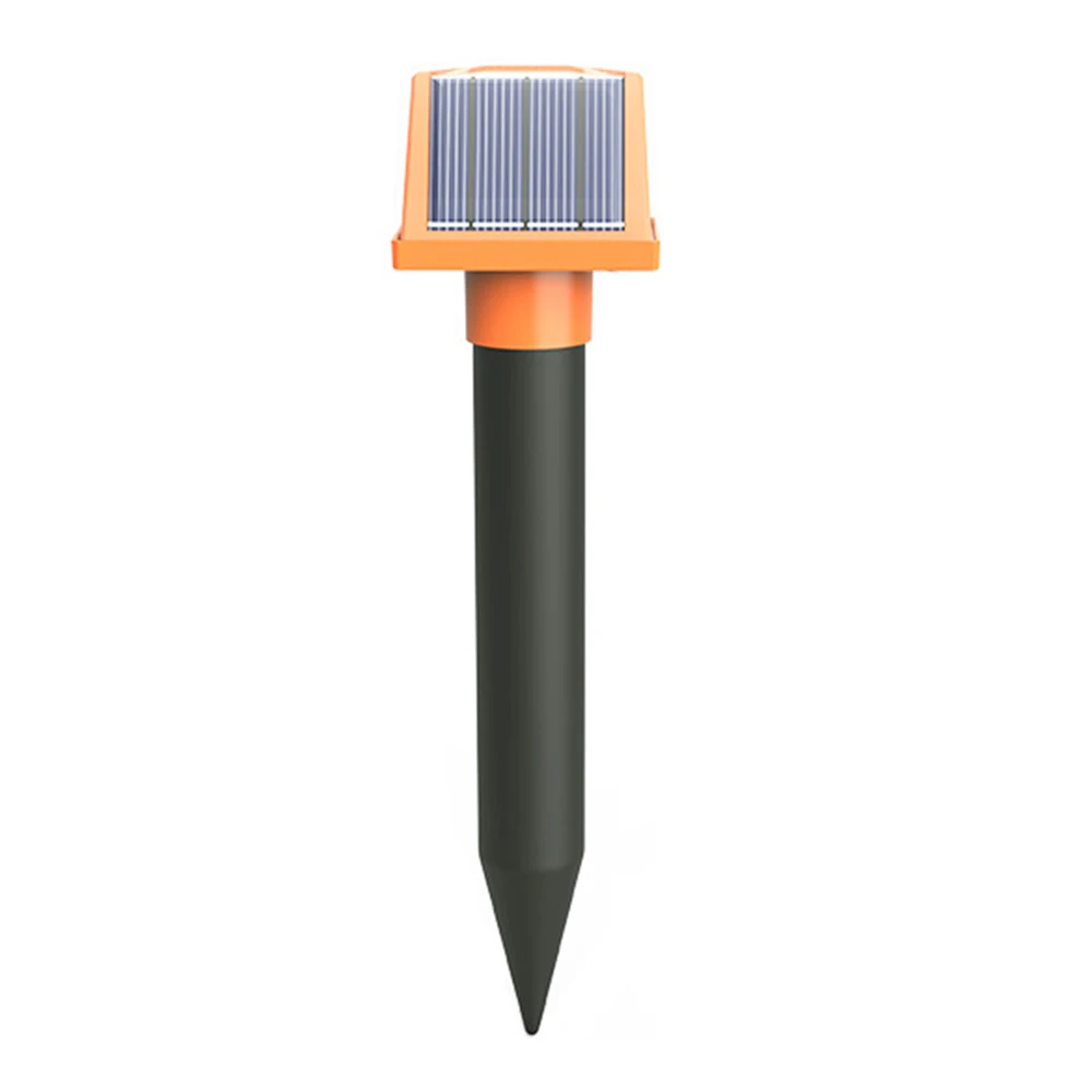

Mole Repeller Solar Powered Sonic Mole Deterrent Spikes Mice Snake Repellent IP66 Waterproof for Farm/Lawn/Garden/Yard Voles， G