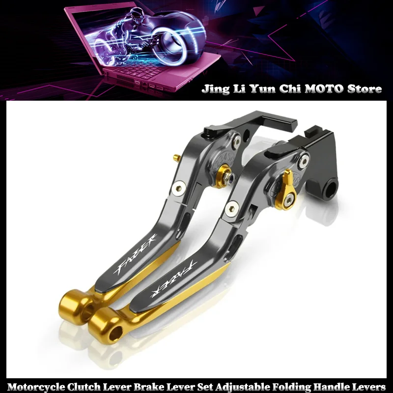

Motorcycle Accessories Clutch Lever Brake Lever Set Adjustable Folding Handle Levers For YAMAHA FZS600 Fazer 1998-2003