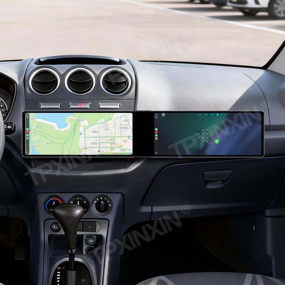 

Автомагнитола Android Auto Carplay для Ford Transit 2009-2013, 24,6-дюймовый сенсорный экран, GPS-навигация, мультимедийный проигрыватель, головное устройство с DSP