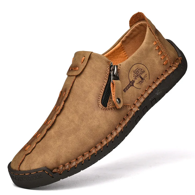 Men\'s Casual Leather Shoes with Soft Soles Men\'s Driving Shoes Loafers Shoes