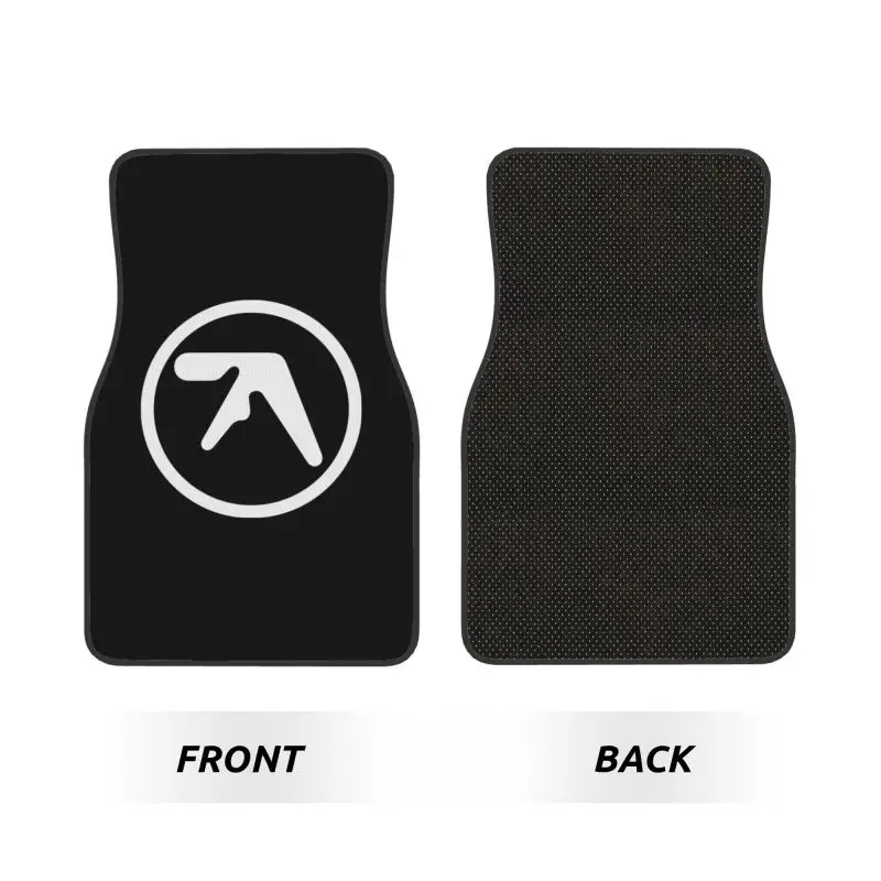 Aphex Twin Print Car Floor Mats 4 Pcs Non Slip Carpets Vehicle Front & Rear Foot Mats with Rubber Backing All Weather Universal