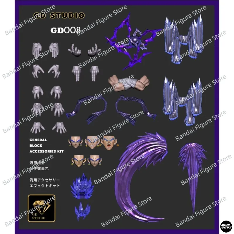 

OC Toys Dragon Ball Z SHF Long Yingwu Taoism Ultimate Fusion Person Blue Boundary Style Vegetto Anime Action Figure Model Toys