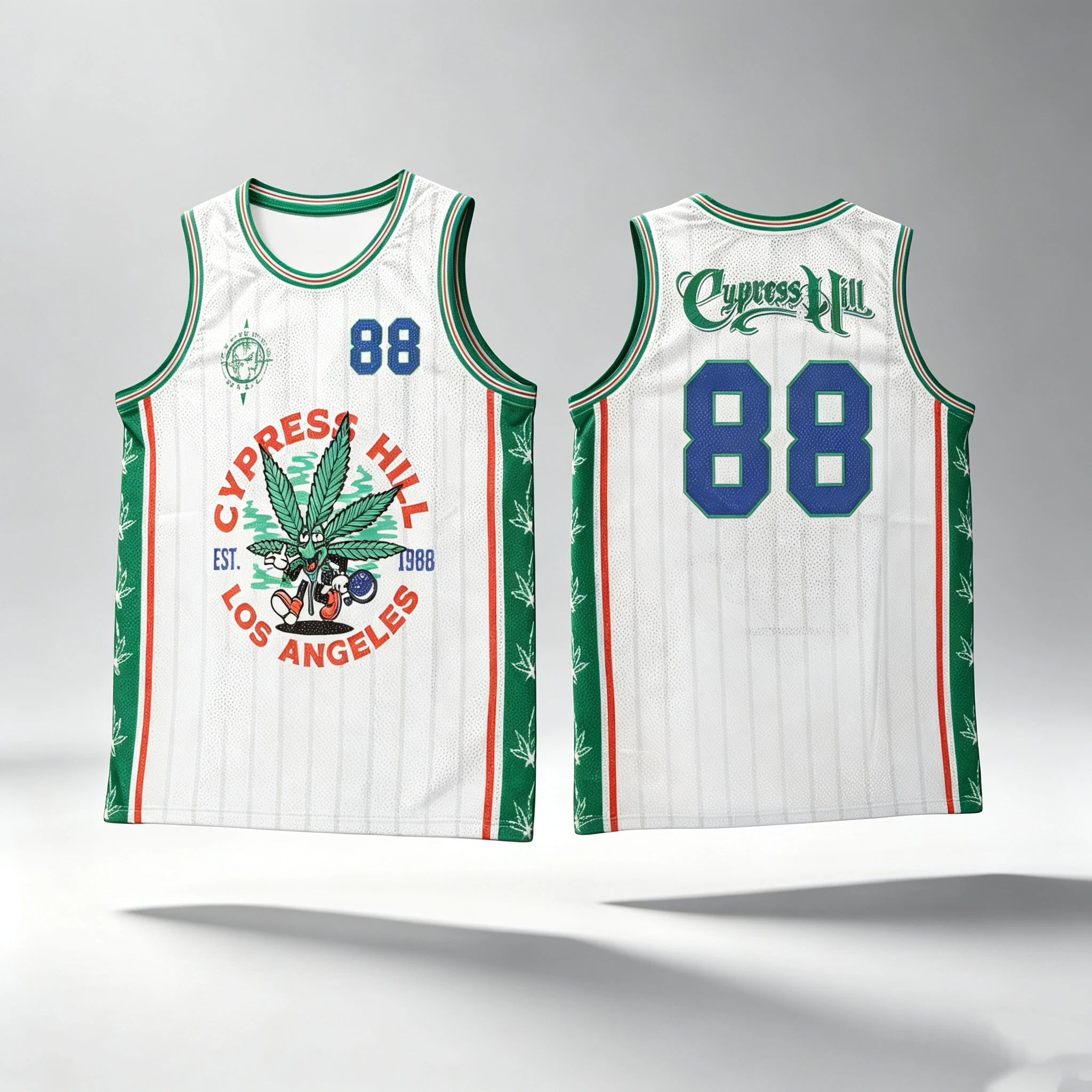 2026 Cypress Hill Basketball-Trikot-Weste, Y2K Rock Hip-Hop Trend Ärmelloses Street-Style-Weste-T-Shirt für Eltern-Kind-Bekleidung
