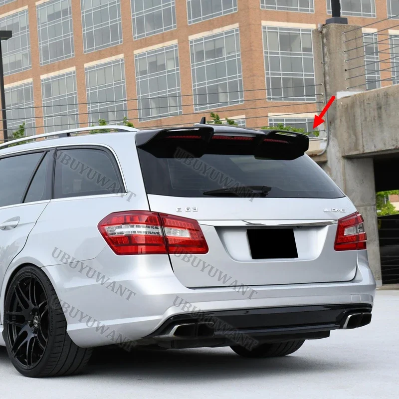 Für Benz E-Klasse W212 Kombi 2010-2015 Limousine 5-Türer Heckklappenspoiler aus Kohlefaser Auto-Styling