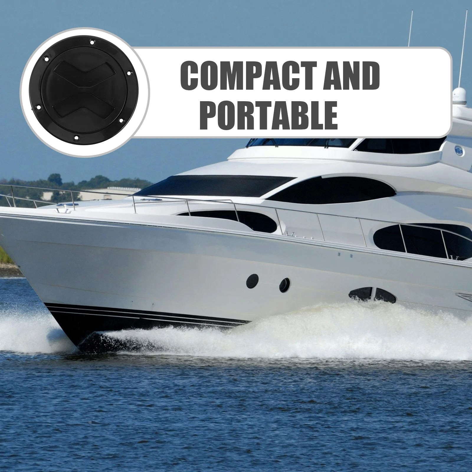 لوحة سطح القارب غطاء فتحة مستديرة غير قابلة للانزلاق قابلة للفصل مقاومة للماء فحص الوصول البحري لليخوت كاياك