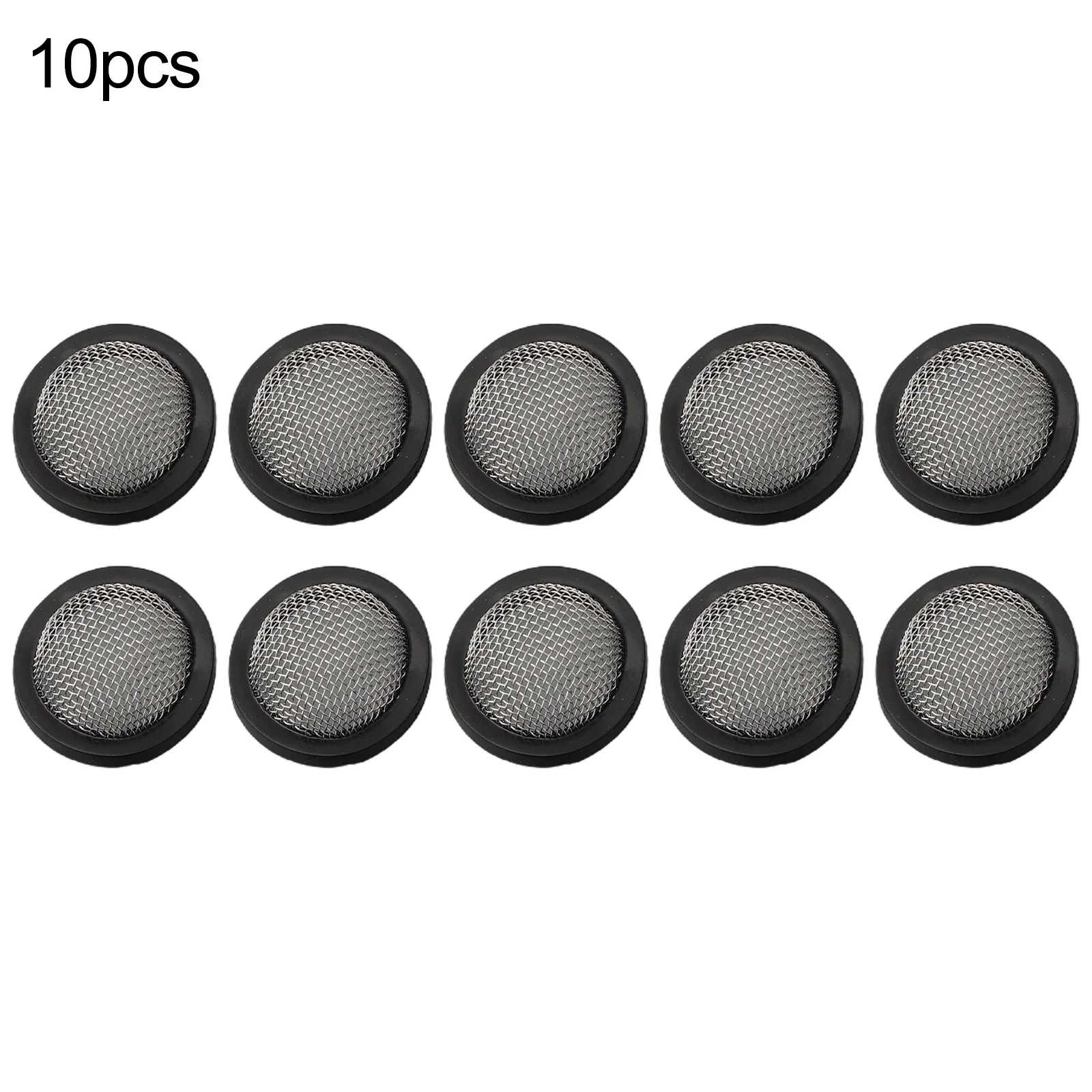 

10pcs Rubber Washers Filter Mesh Replacement For Garden Hose Stainless Steel Wire Mesh Rubber Gasket Convex Parts
