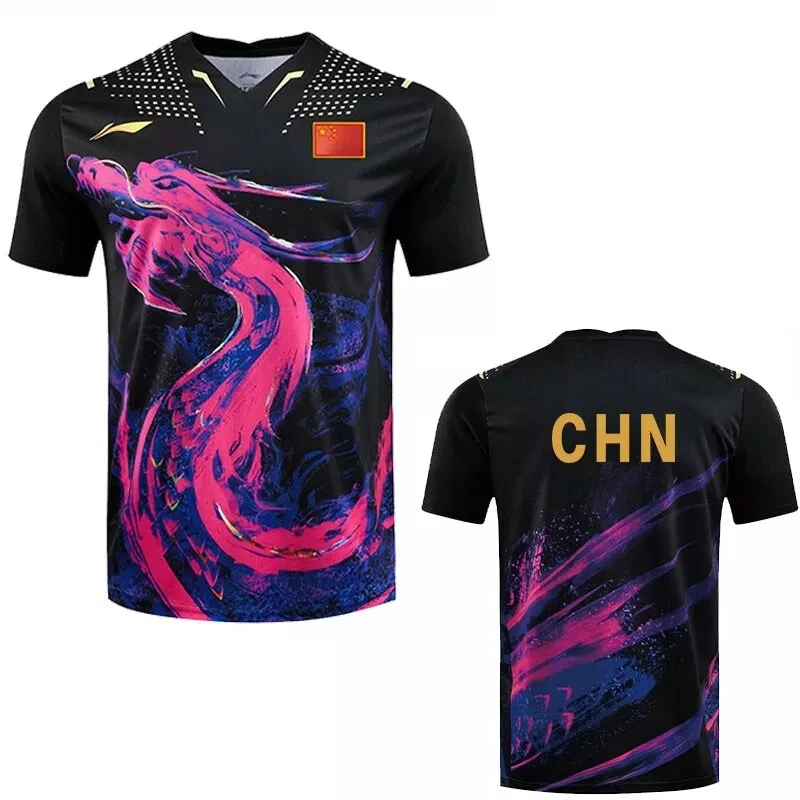 New Men Women CHINA Dragon Table Tennis Jerseys T Shirt Men Kids Badminton Shirt Ping Pong Clothes Sports Casual Wholesale Shirt