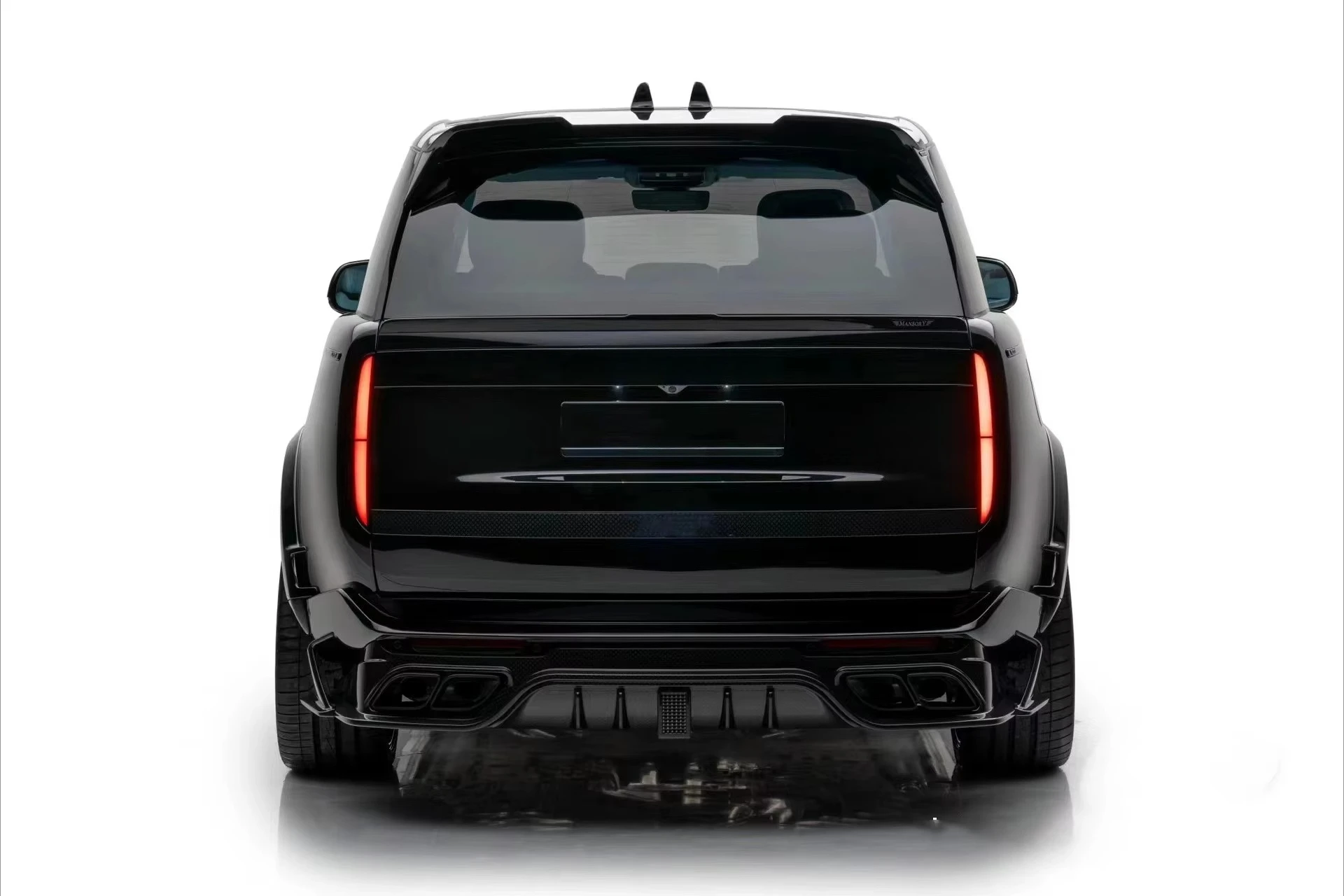 FOR for Executive Edition Carbon Fiber Bumper Body Kit Towing Hitch Front Lip Diffuser Spoiler Hood Upgrades MSR Style