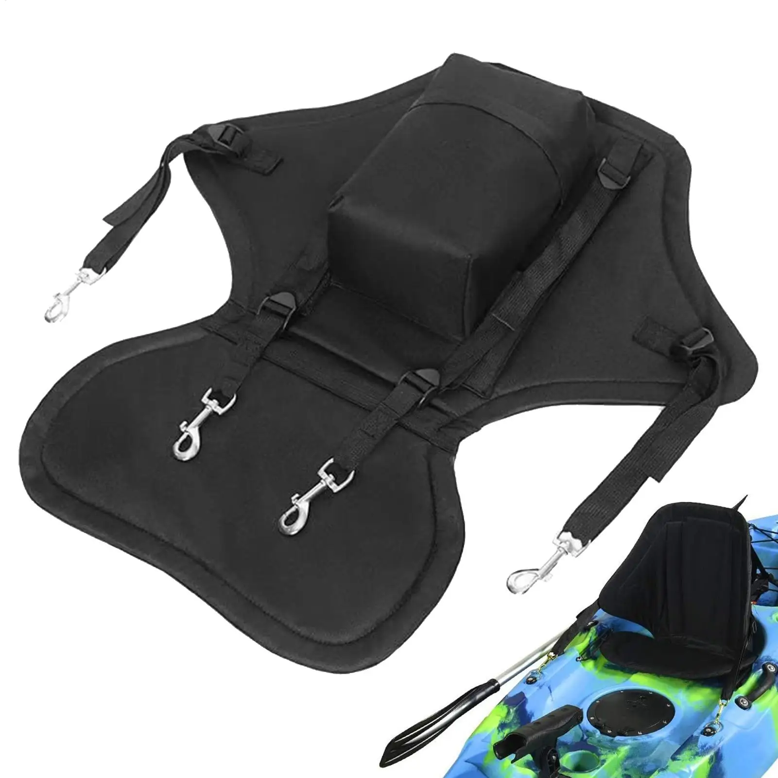 

Kayak Seat Replacement Padded Fishing Boat Seat Adjustable Detachable Comfortable Chair With Storage Bag For Men Kids Women