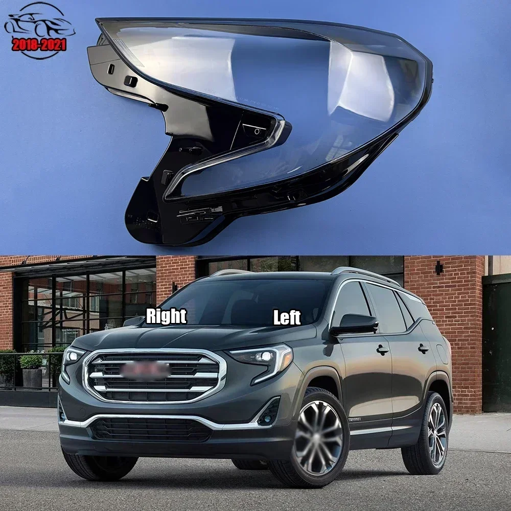 

For GMC Terrain 2018 2019 2020 2021 Car Headlight Cover Lens Glass Shell Headlamp Transparent Lampshade Auto Light Lamp Case