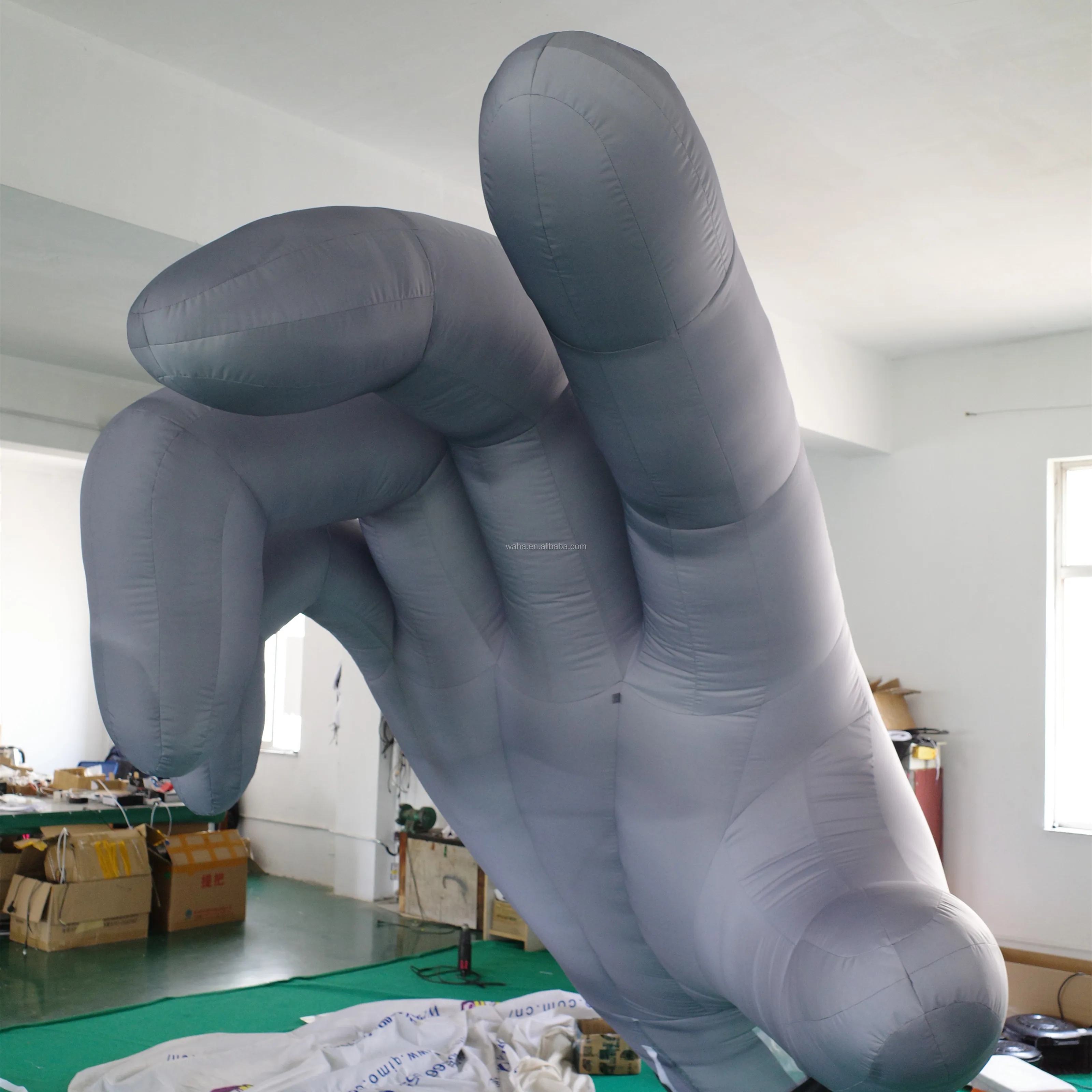 Custom Giant Inflatable Finger Hand/giant Inflatable Hands Sculpture for Art Exhibition