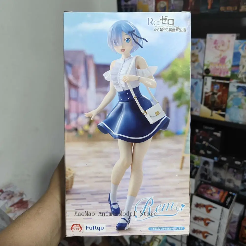 

In Stock Original FuRyu Trio-Try-iT Re:Life in a different world from zero Rem Action Figure PVC Model Collectible Toys 21Cm