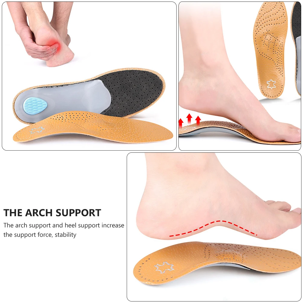 

Insoles for Men Running Women Arch Correction Pad Flatfoot Yellow Shoes Cushion Care Miss