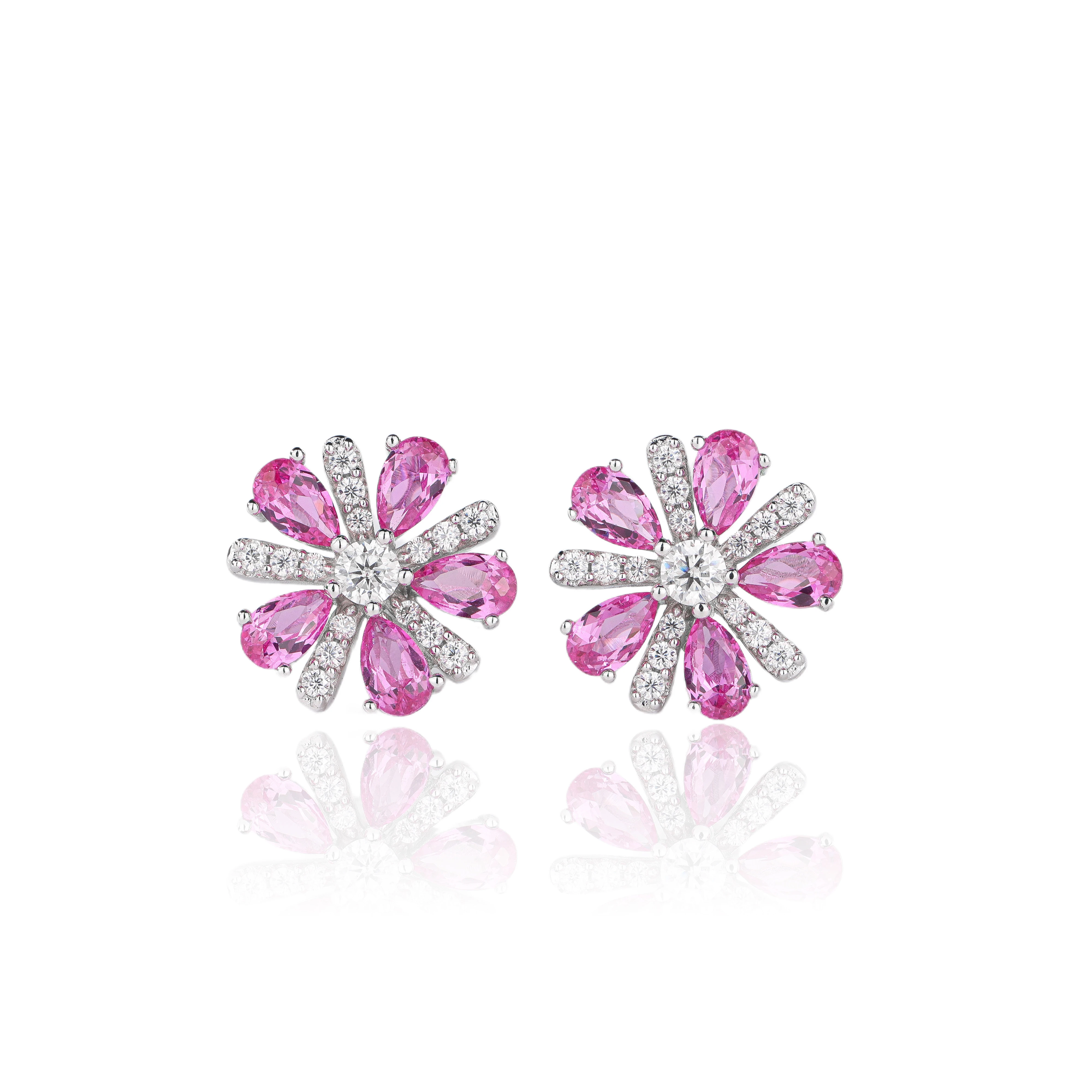 

Fashion Earrings 2023 Sterling Silver Flower Earrings Gemstone Earrings Women