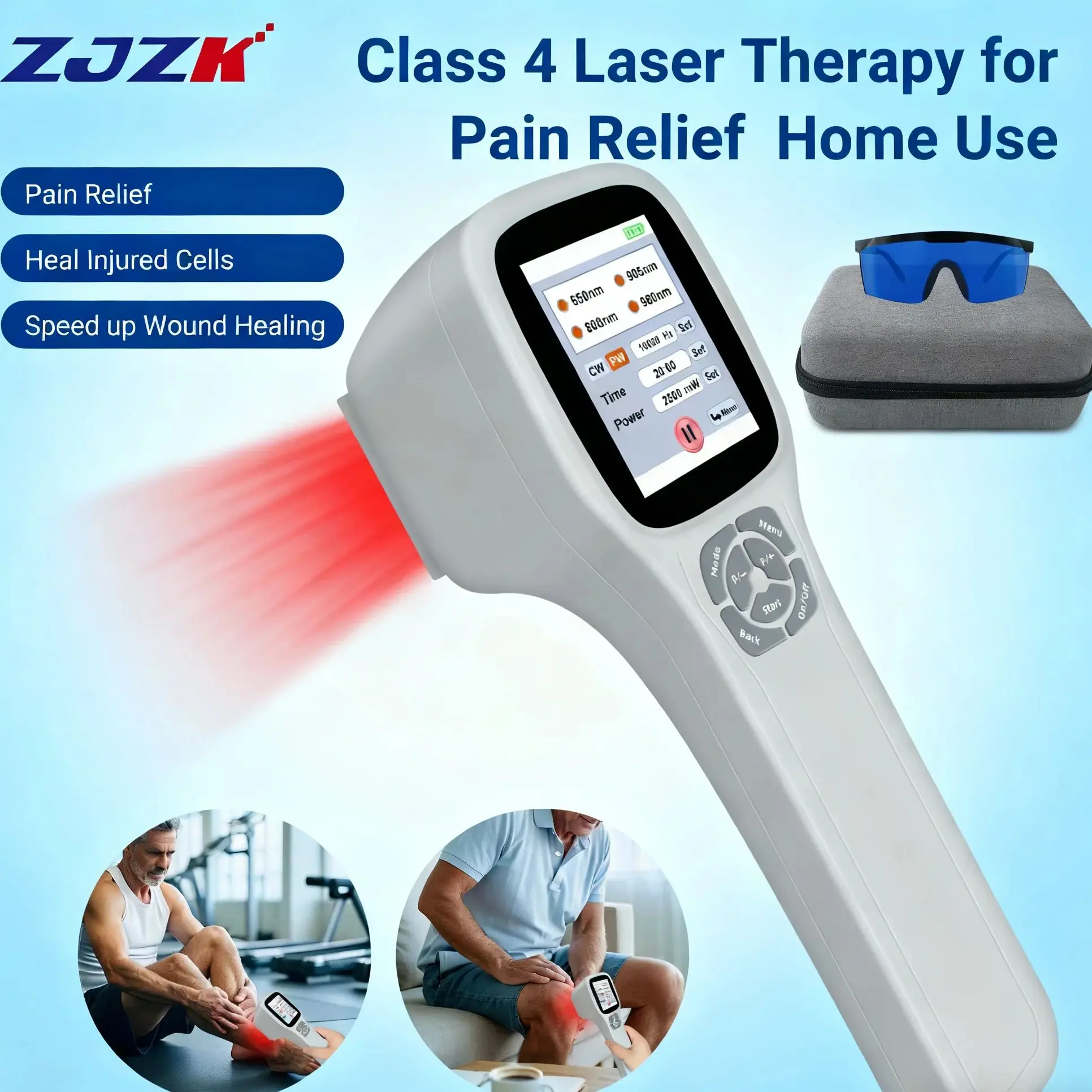 

650nm 808nm 905nm 980nm Red Near Infrared Light Therapy Device for Arthritis Rheumatism Pain Relief Cold Laser Treatment 2500mW