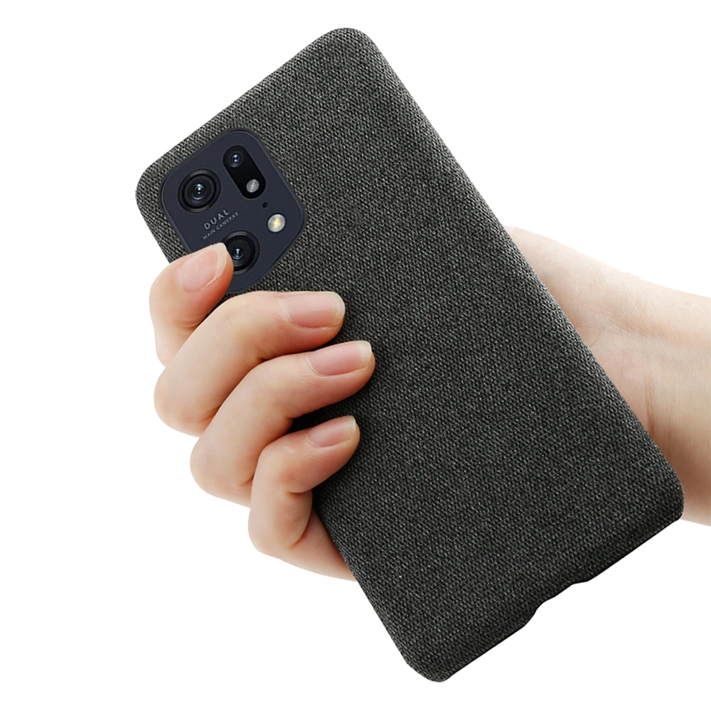 For Find X5 Pro Case For OPPO Find X5 Pro Realme GT2 9 Pro Plus 9i V25 C35 Luxury Cloth Texture Cover For OPPO A36 Reno7 Z SE 5G