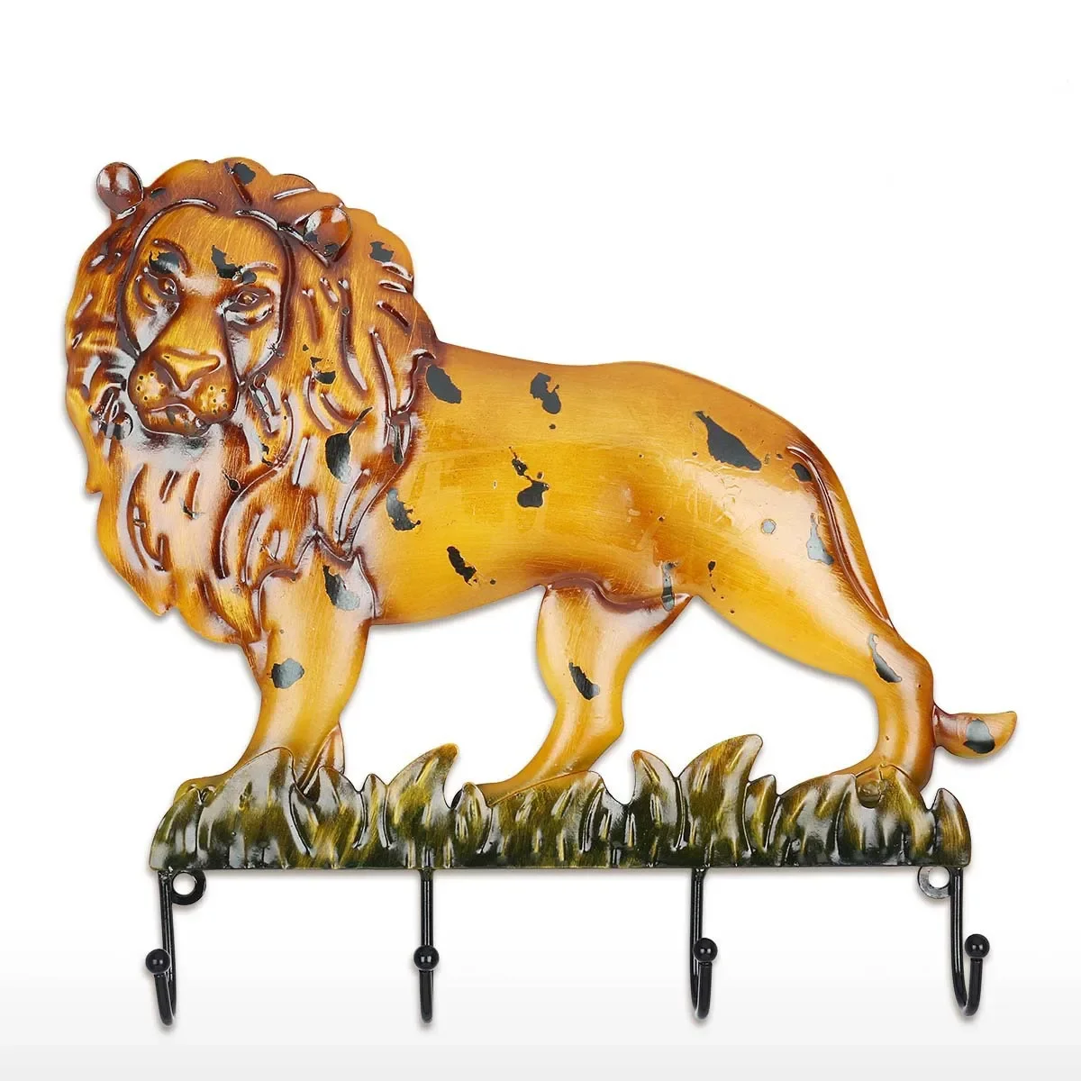 

Creative Home Decoration Metal Iron Hook Retro Lion Living Room Wall Hanging Crafts Key Holder, Towel Rack, Coat Rack