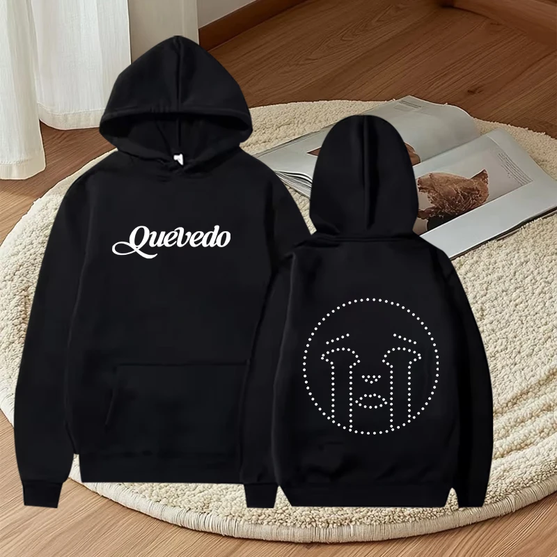 

Rapper Quevedo Buenas Noches hoodie men women fashion cool vintage Long sleeve streetwear print Graphics oversized hoodie unisex