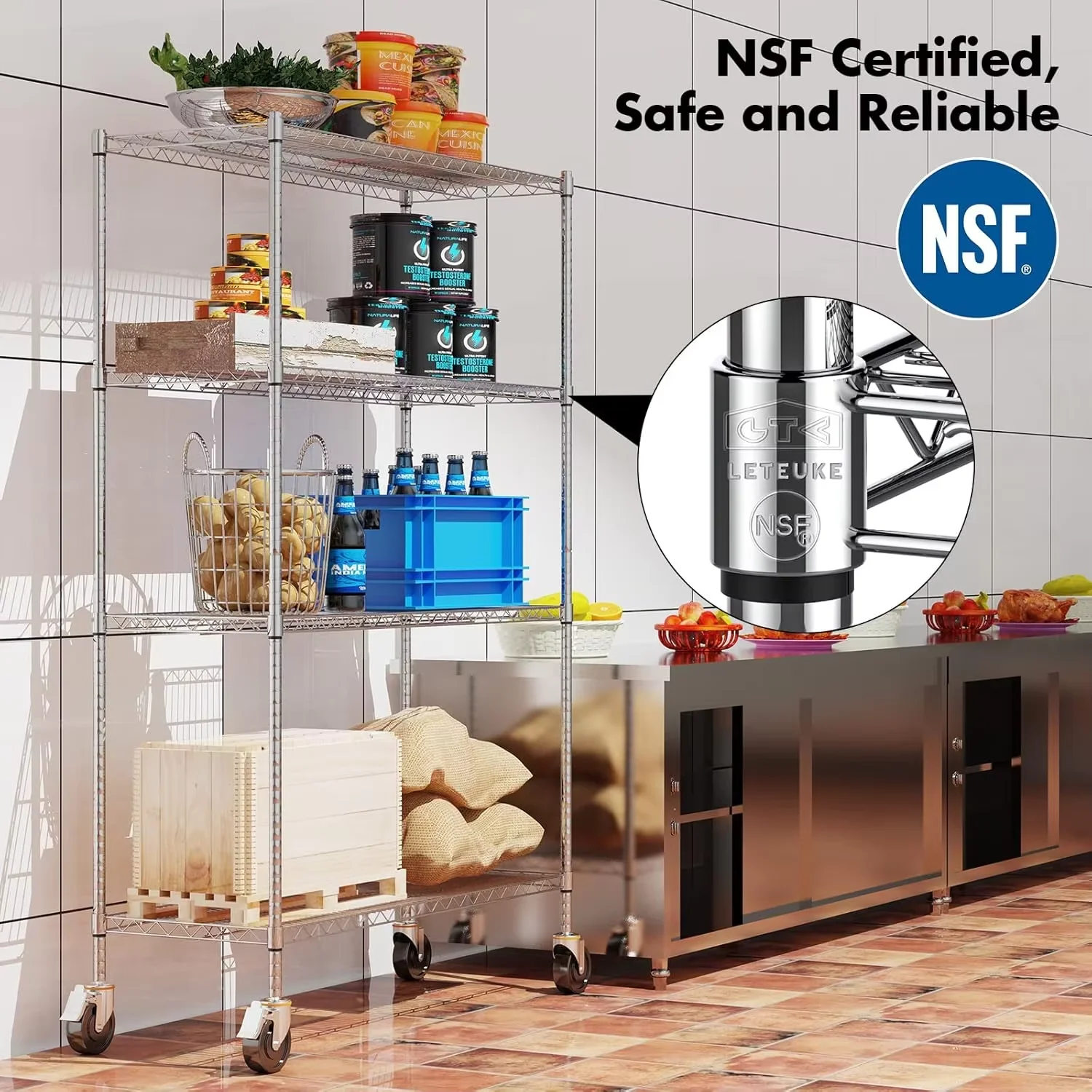 Étagère métallique robuste de  - Commercial Kitchen Units avis et prix