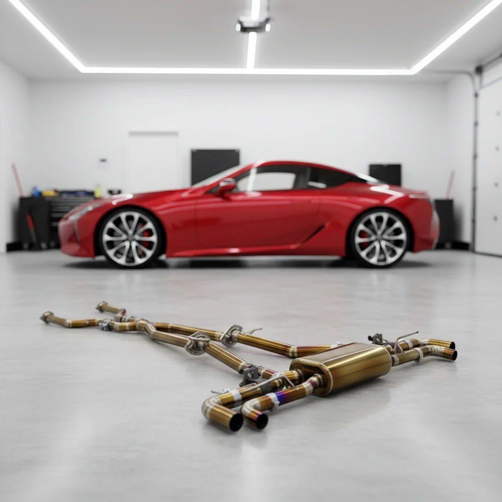 

Custom Valved Sport Catback For Lexus LC500 5.0L 2016-2018 Gold Titanium Pipe Muffler Valvetronic Exhaust System