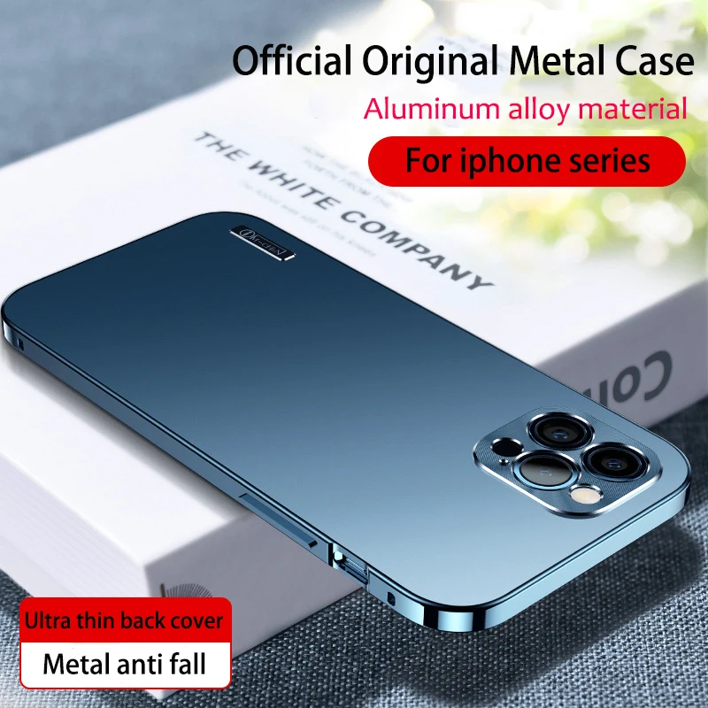 Metal Magnetic Case for iPhone 16 15 14 13 Pro Max Camera lens protective cases Comparable to the Original back cover