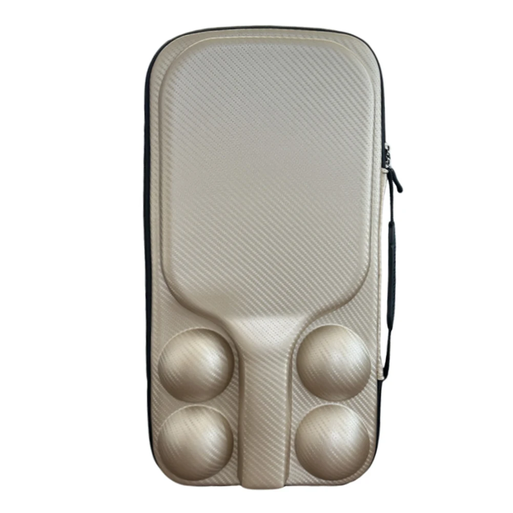 For Pickleball Paddles Bag EVA Hard Shell Case Fits 2 Paddles and 4 Balls Portable Lightweight Sports Carry Bag