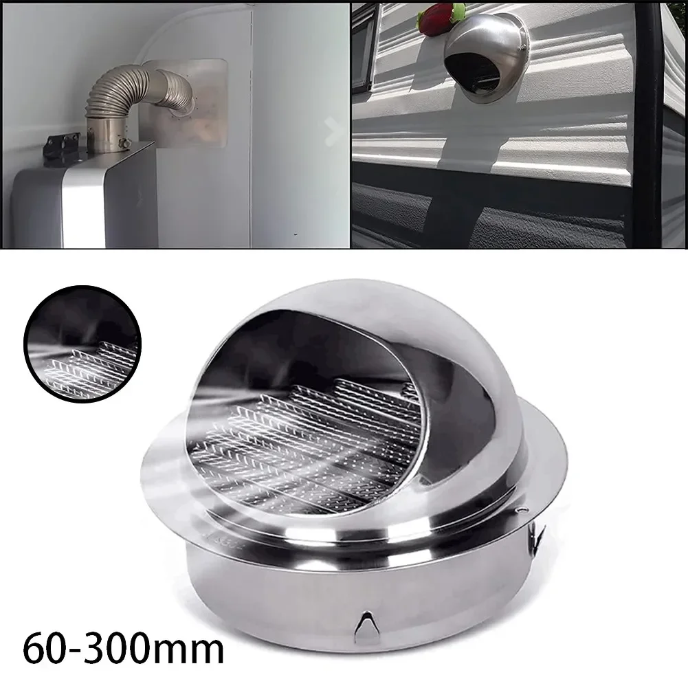 304 Stainless Steel Wall Ceiling Air Vent Ducting Ventilation Exhaust Grille Cover Outlet Heating Cooling Waterproof  Vents Cap