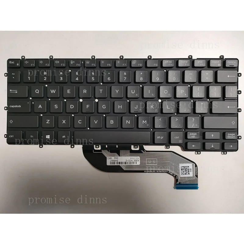 

Клавиатура с подсветкой M 03NVMK 03JR3N 0203CG 00DY6M для ноутбука DELL Latitude 7400 2-в-1