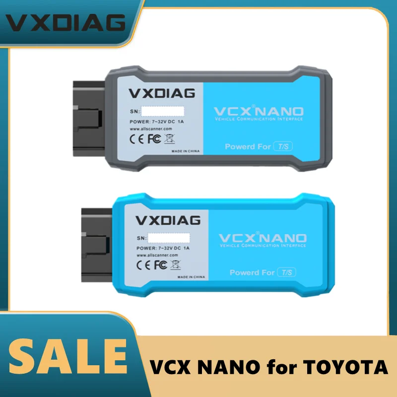 VXDIAG VCX NANO for TOYOTA Car Diagnose Tool Compatible with J2534