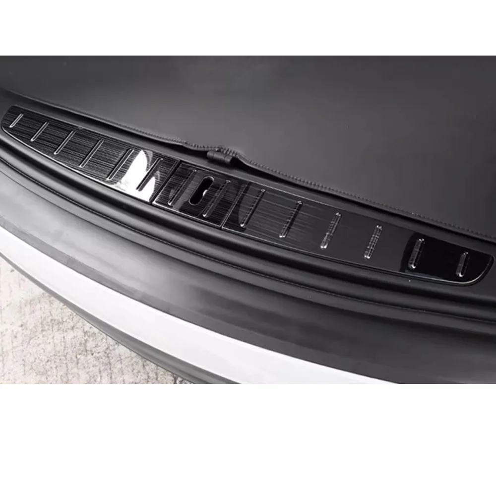 For Tesla Model X 2019 2020 2021 2022-2023 Door Sill Scuff Plate Cover Rear Bumper Pedal Threshold Trim Trunk Strip Accessories