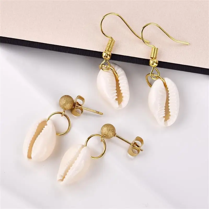 20/50Pcs White Sea Shell Beads Jewelry Making Cowrie Cowry Charm Beads DIY Necklace Bracelet Accessories Jewelry Craft Findings