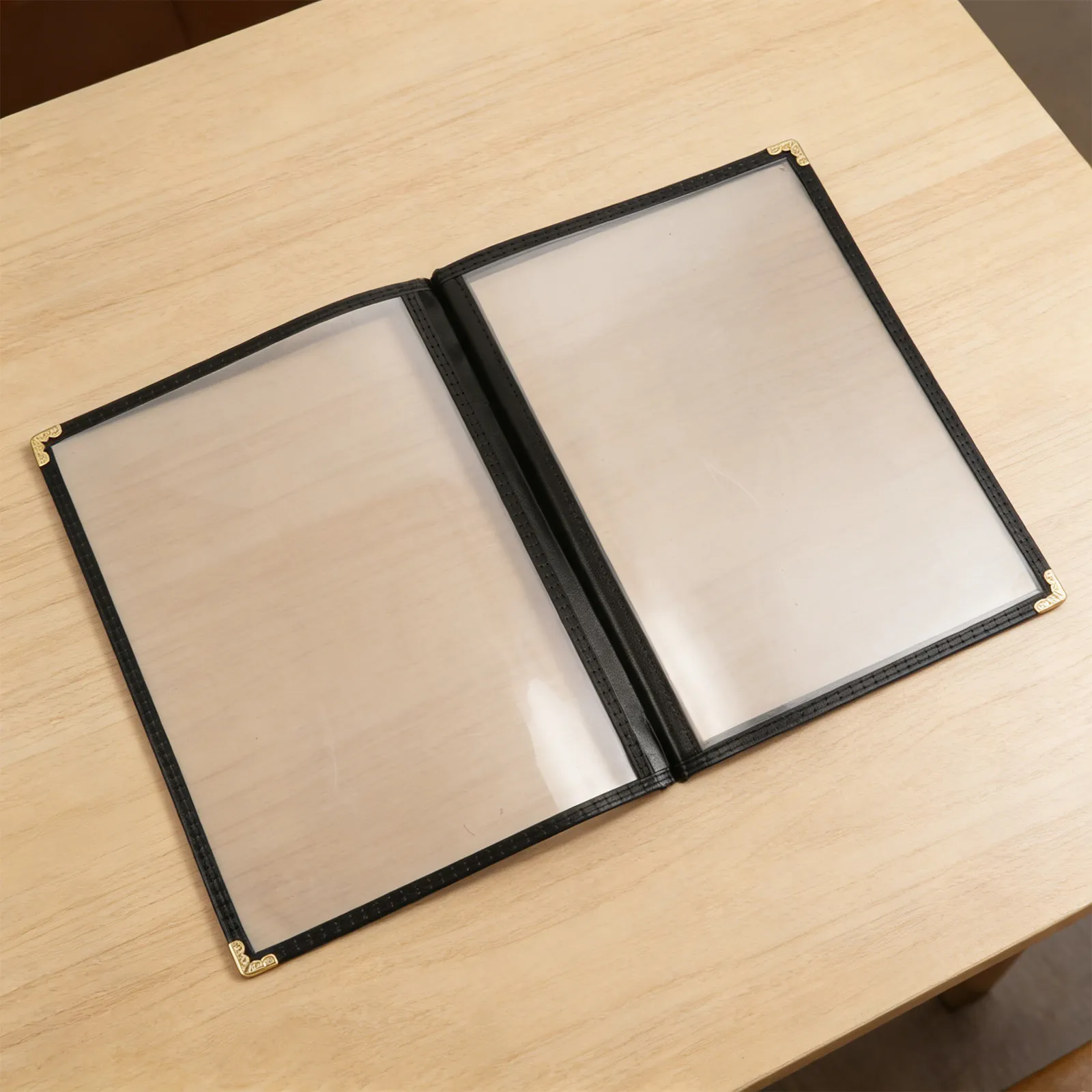 transparent-loose-leaf-menu-holder-binder-6-pages-pvc-cover-stain-water-resistant-restaurant-menu-cover-folder-for-cafe-diner