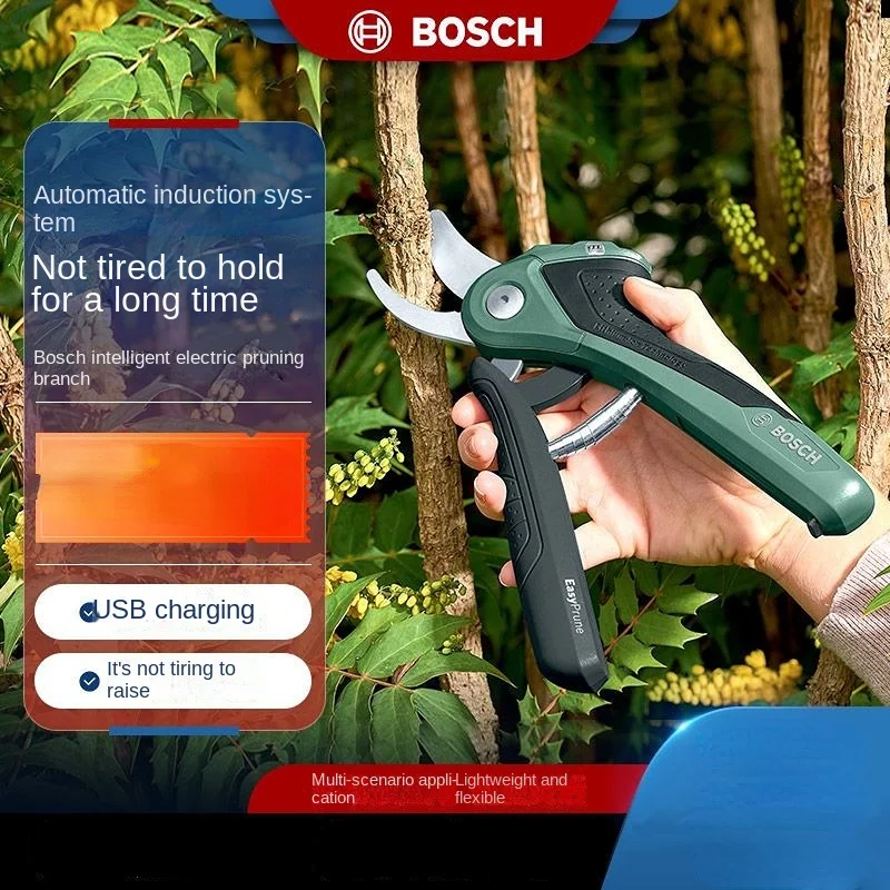 Bosch Electric Scissors Fruit Tree Rechargeable Pruning Branch Lithium Battery Gardening Scissors Pruning Tree Pruning