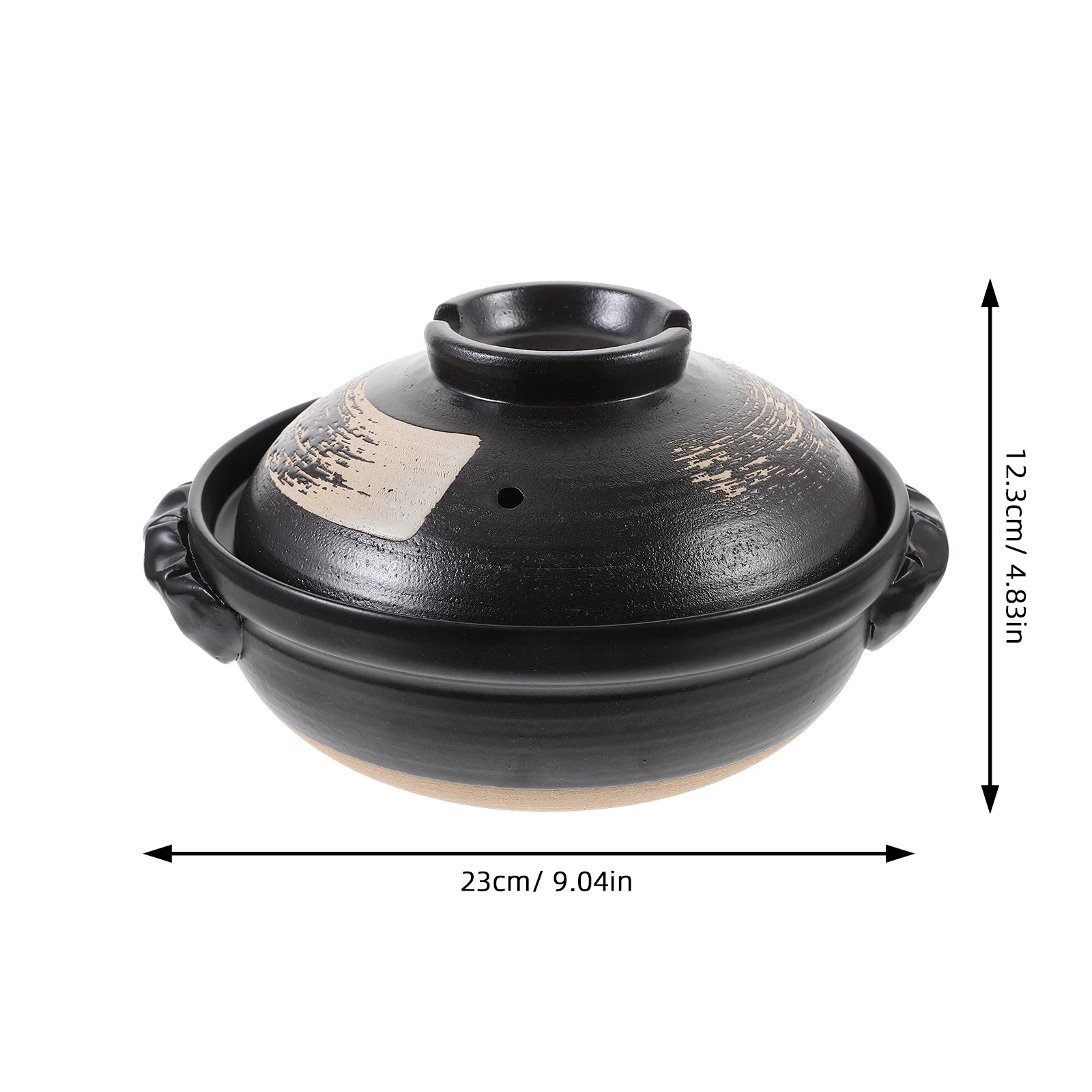 

1Pcs Ceramic Stew Pot Cooking Pot Stockpot for Home Assorted Color Energy Saving Sustainable Ceramic Casserole Cookware with Lid