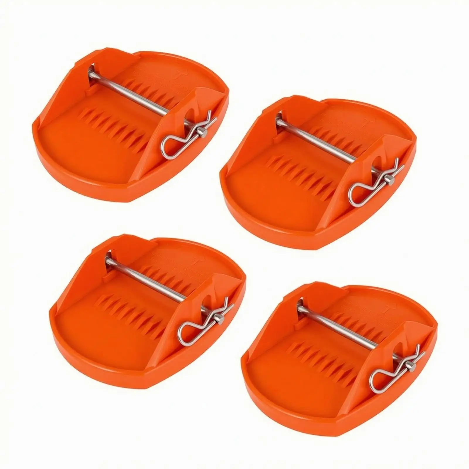 Lightweight Trailer Stabilizer Plates with 304 Stainless Locking Pins for Camper Leveling System