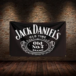 3x5 Ft J-Jack Danielss Flag bandiere del vino della birra stampate in poliestere per la decorazione del Garage della stanza