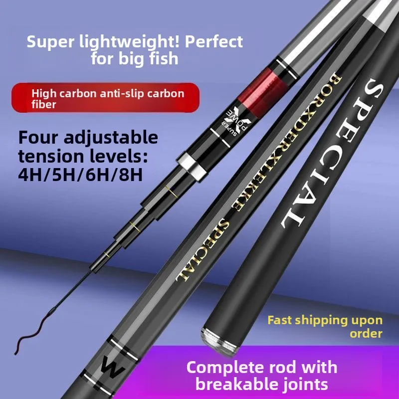

Ультралегкое, сверхпрочное карбоновое удилище с 28 и 9 регулировками, тайваньское удилище, легкое удилище для крупной рыбы, Giic...