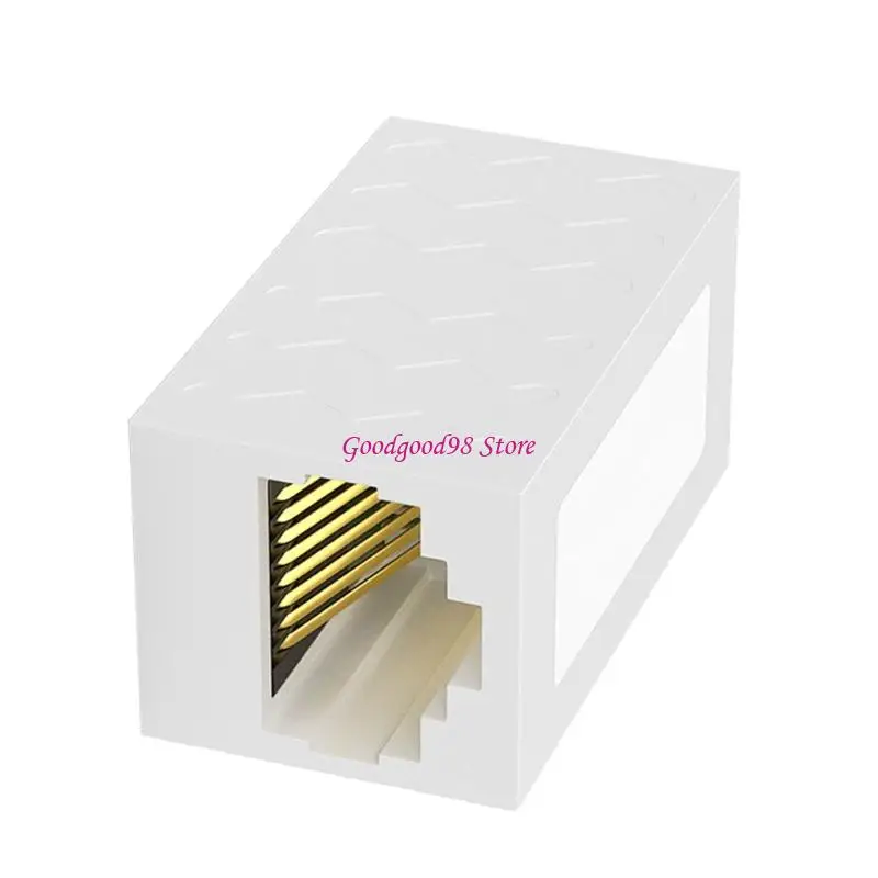Durability Metal Shielded Ethernet Cable Couplers Gold Plated Contacts Highly speed Data Transfer Compatible for Cat6 Cable 
