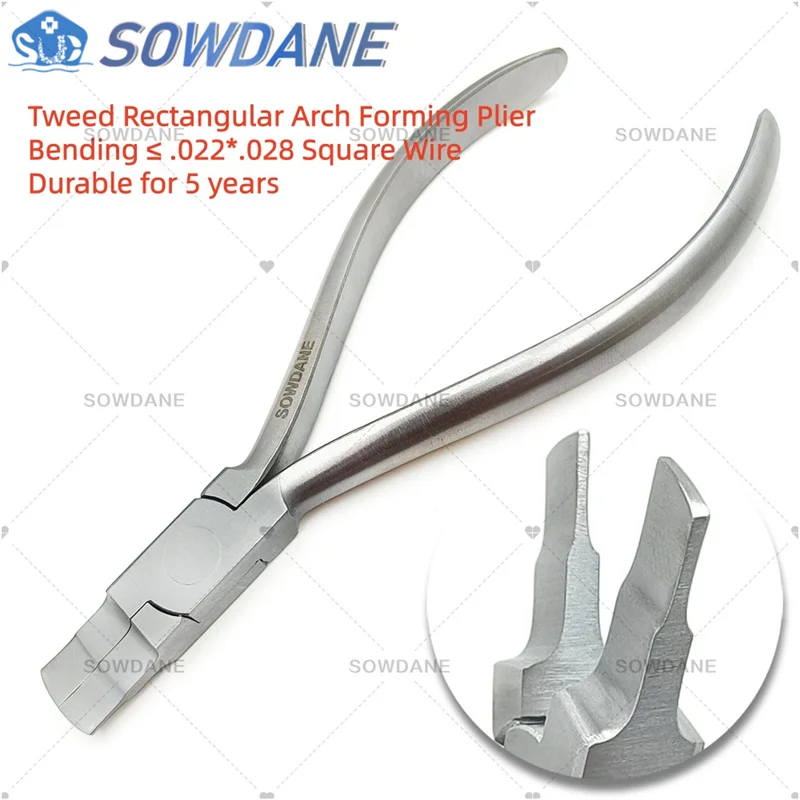 New Dental Ortho Tweed Rectangular Arch Form Plier Edgewise Wires Forming Tool Dentist Wire Bend Bending Instrument Autoclavable