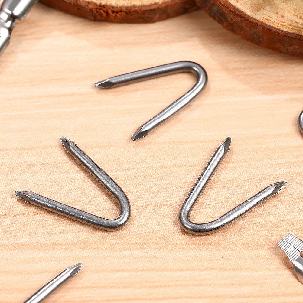 1.5 Inch Heavy Duty U Shape Nails Wire Mesh Staples Steel Fencing Fasteners Pet Fence Fixing Fence Post Staples