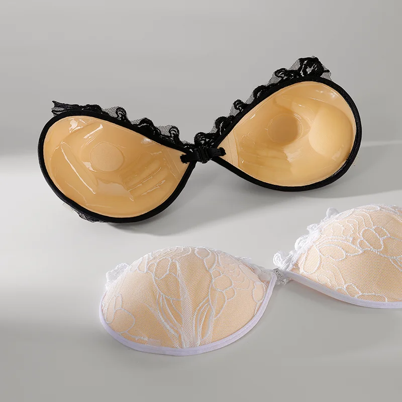 سميكة الدانتيل لاصق حمالة الصدر رفع البرازيلي قابلة لإعادة الاستخدام الحلمة الشريط الذاتي لاصق سيليكون الصدر التصحيح #1