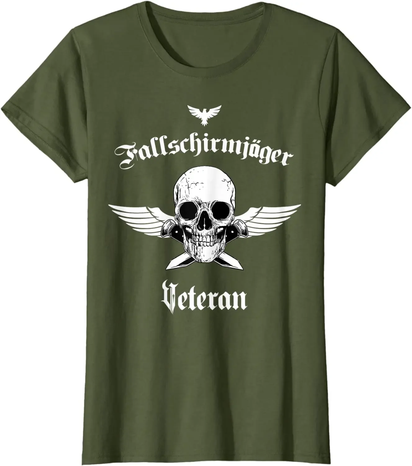 Bundeswehr Paratroopers Zeitsoldat Skull Veteran T-Shirt Short Sleeve Casual 100% Cotton O-Neck Summer Mens T-shirt Size S-3XL