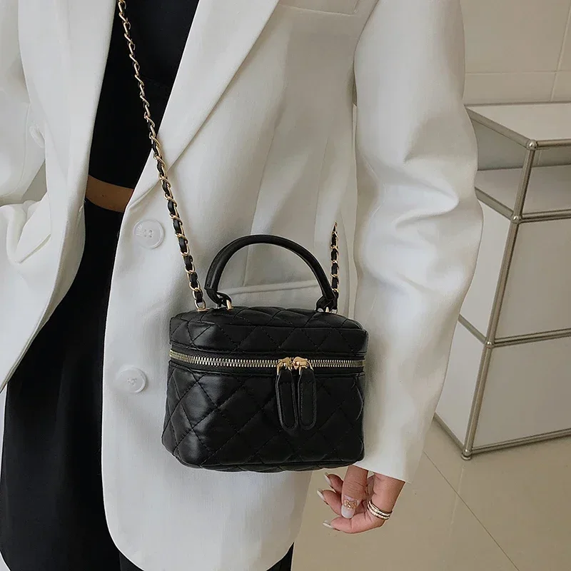 2025 nouveau sac de maquillage de couleur unie mode offre spéciale sac seau PU sac à bandoulière souple