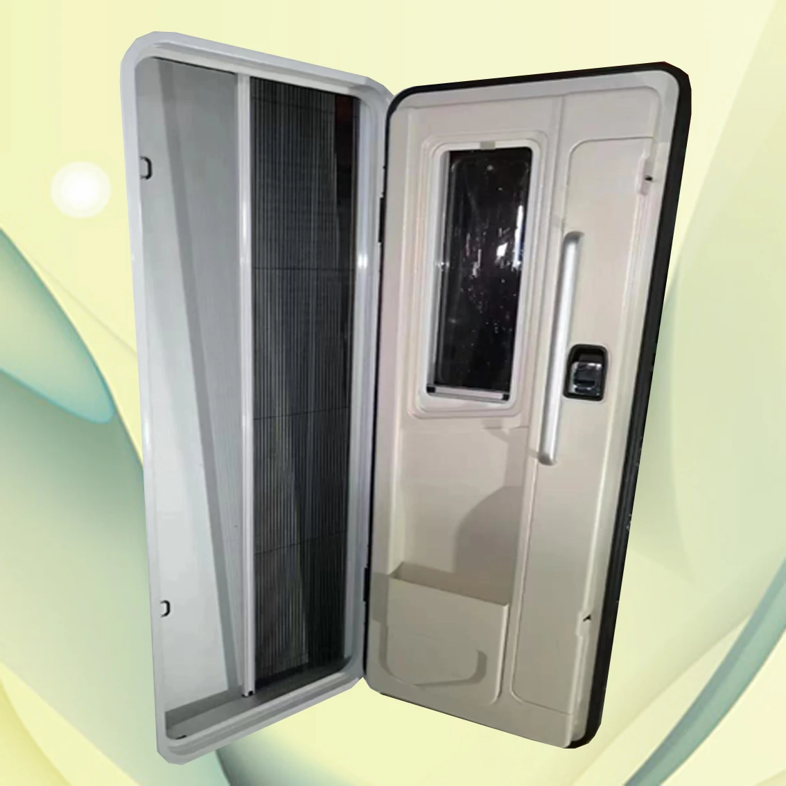

RV Door Camper RV Accessories Motorhome Trailer Rv Camper Door Aluminium Alloy Frame With Screen Door